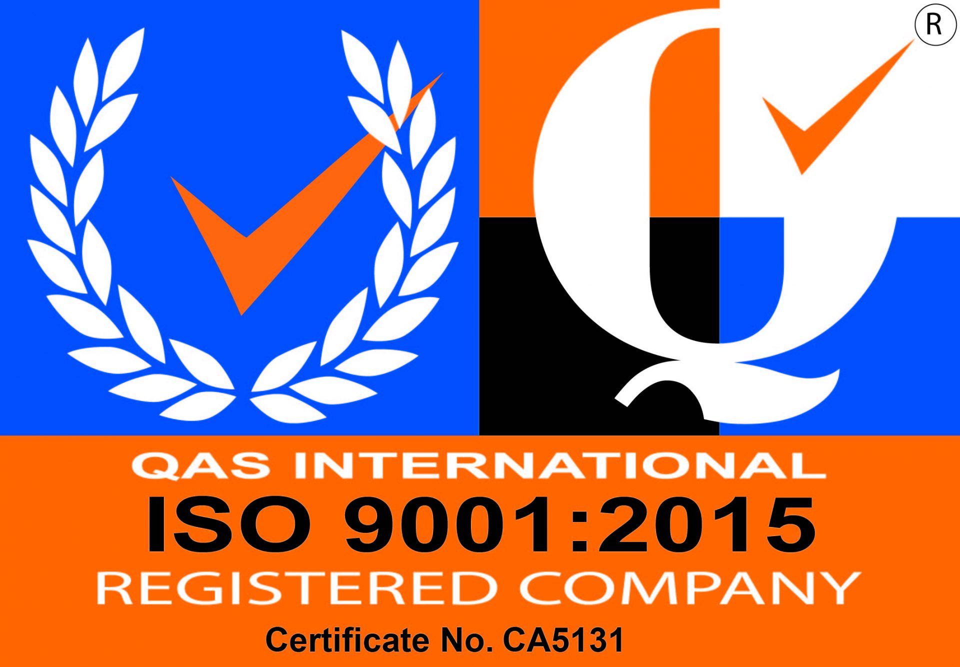 ISO 9001:2015 Registered Company
