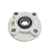 SUCLFLPL201 White Thermoplastic Housing C/W Stainless Steel Insert 7mm hole M6