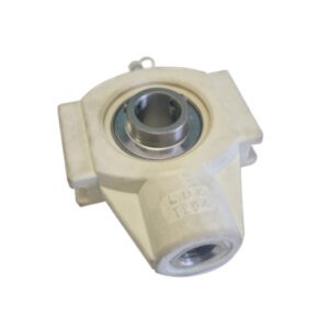 White Housed Take Up Unit complete with Stainless Steel Bearing Insert (SUCTPL)