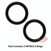 Q4205 3.53mm Section 10.69mm Bore Quad Section NITRILE 70 Rubber X-Rings