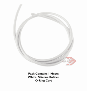 15mm Section WHITE SILICONE O-Ring Cord