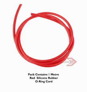 2mm Section RED SILICONE 60 Shore O-Ring Cord