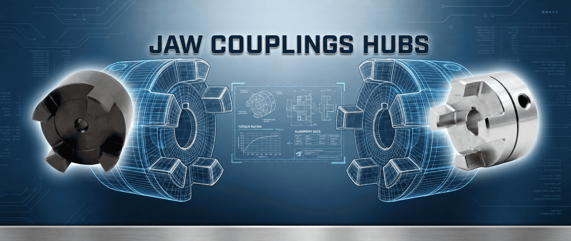 Jaw Coupling Hubs - Clamping & Double Slotted