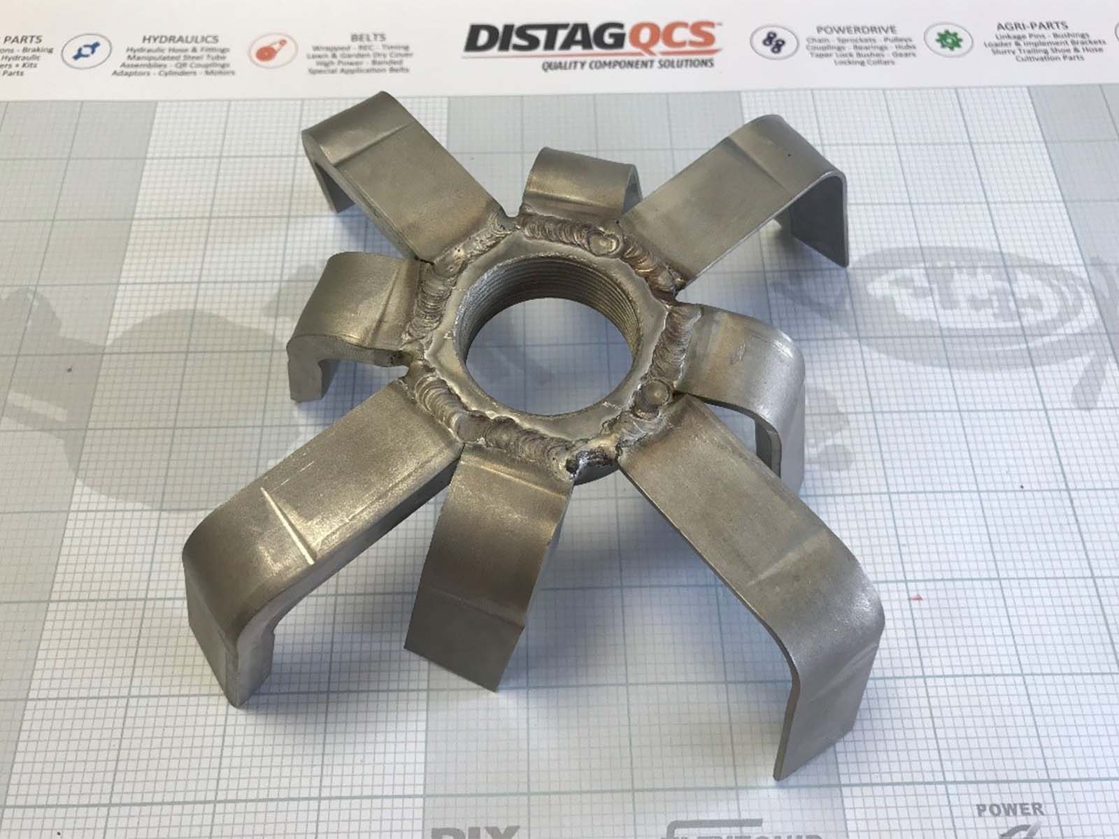 Spiderhead locknut for lumpbreakers